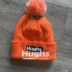 Orange Beanie Hat with Bobble